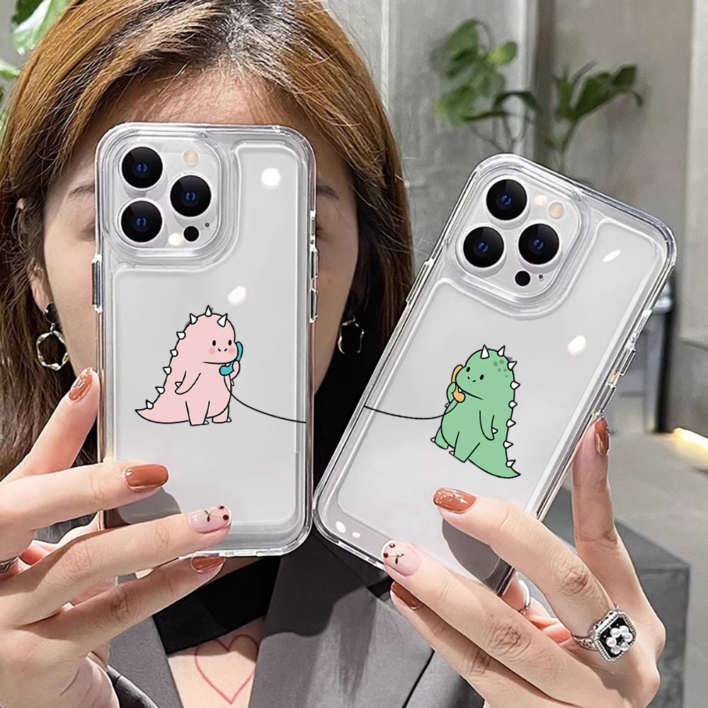Phone Cases Durable - Capa de Silicone Transparente Antichoque de