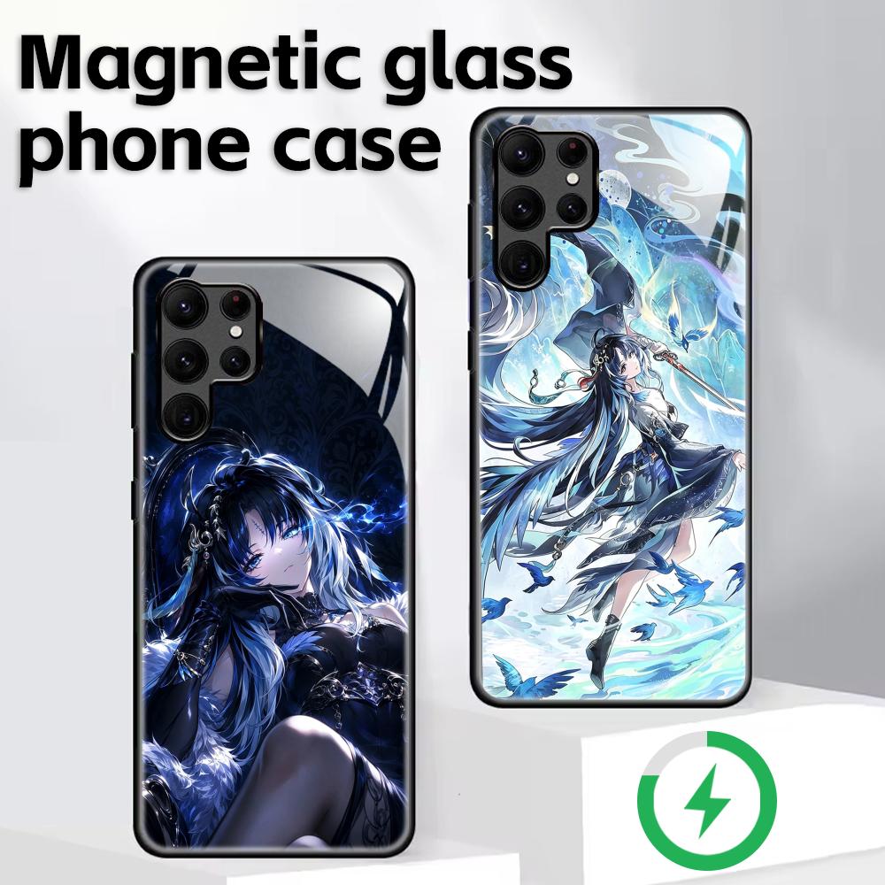 Phone Cases Samsung S24 - Capa Magnética de Vidro Wuthering Waves