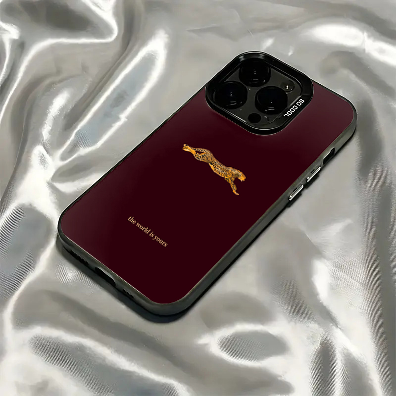 Phone Cases Durable - Capa de telefone leopardo minimalista para