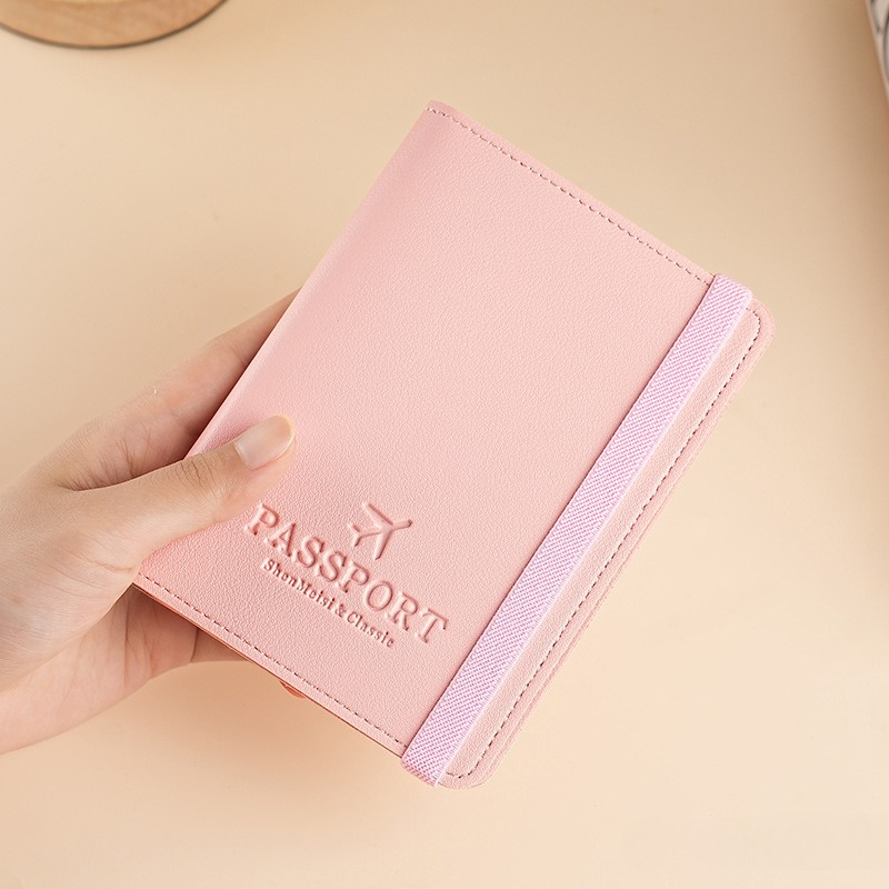 Card Holder Slim Case - Capa de Passaporte em Couro PU,
