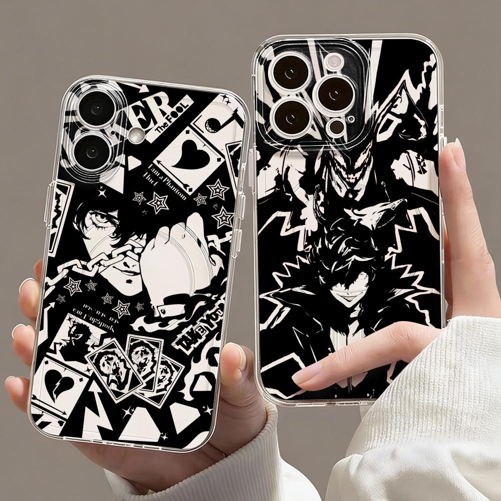 Phone Cases Iphone 13 - Capa Magnética Transparente Game Persona 5