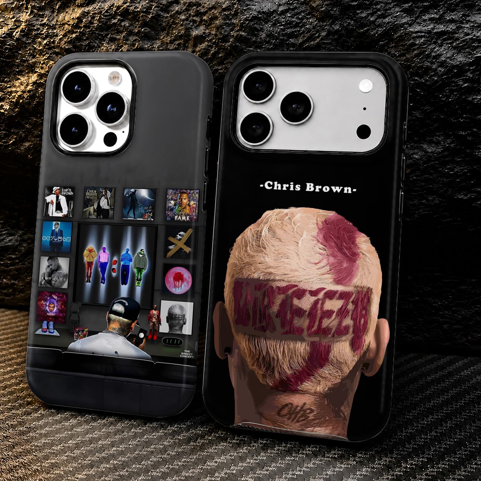 Phone Cases Iphone 13 - Capa de Celular Rap C-Chris B-Brown