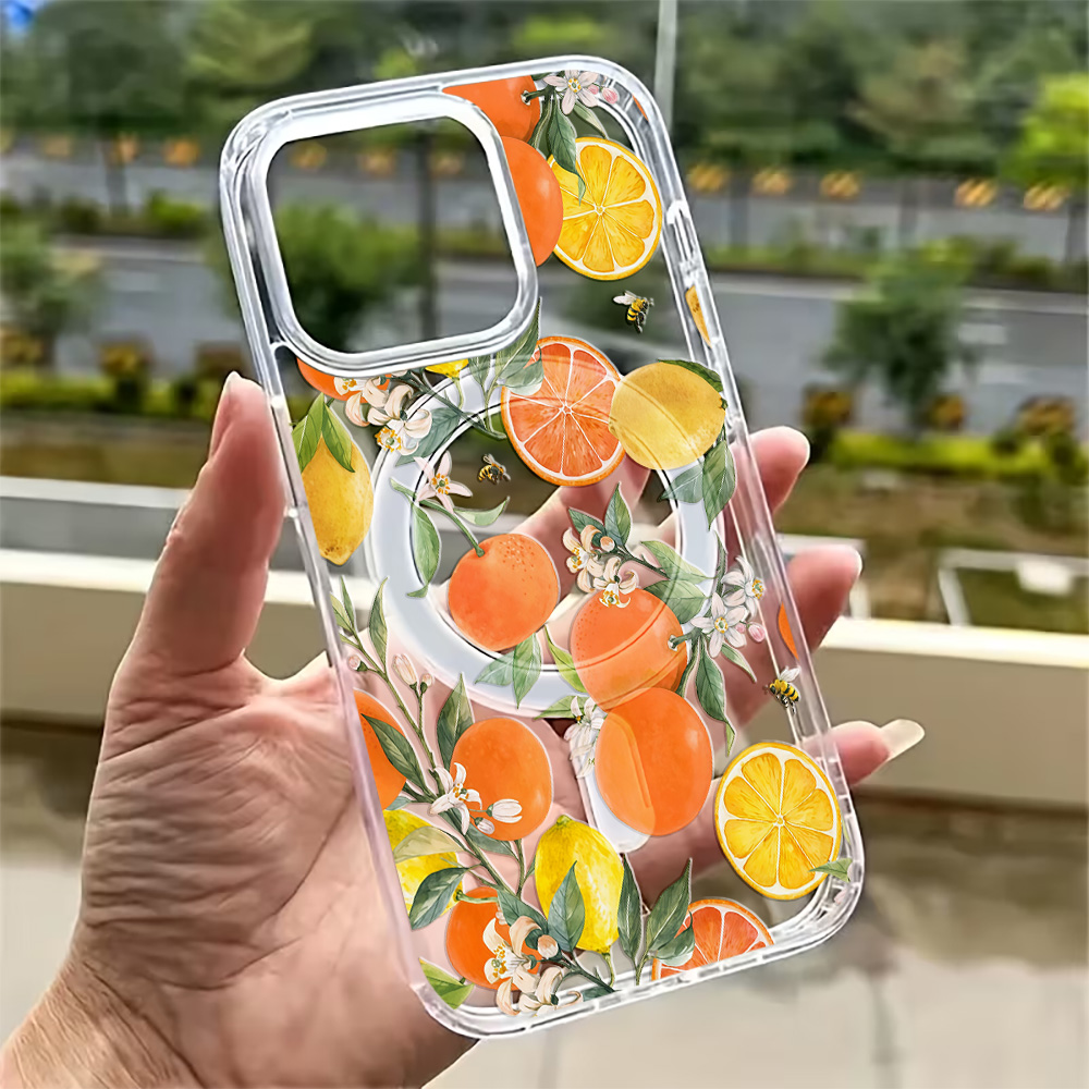 Phone Cases Iphone 13 - Capa Transparente de Limão de Verão
