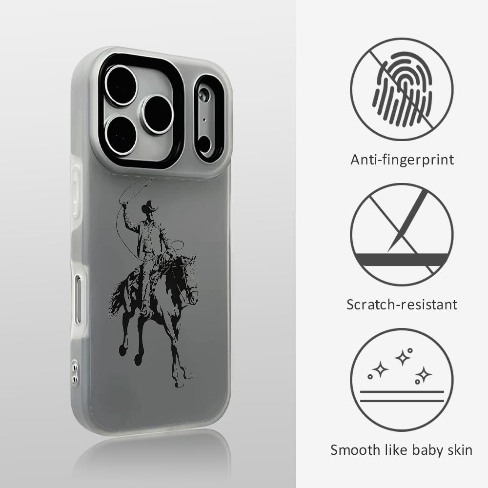 Phone Cases Durable - Capa de telefone gráfica ocidental cowboy