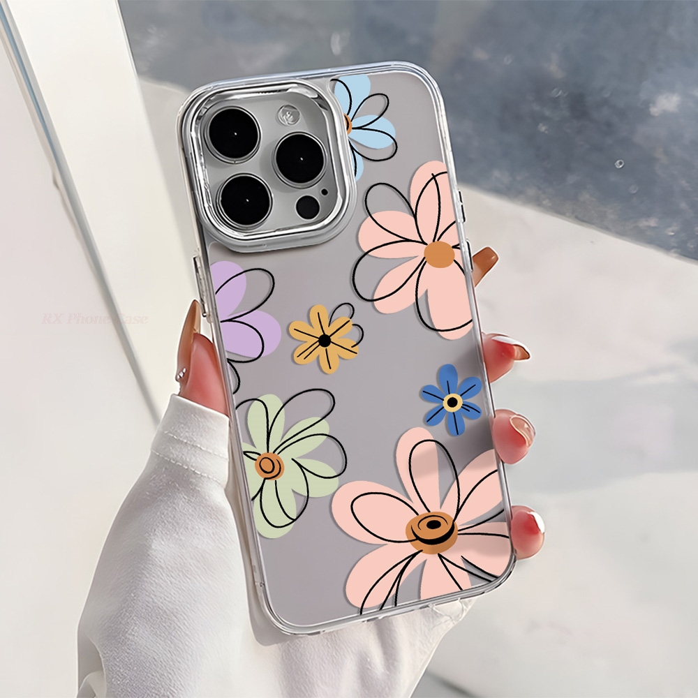 Capas de Telefone Florais em V - Phone Cases With Camera Cover avaliação e preço