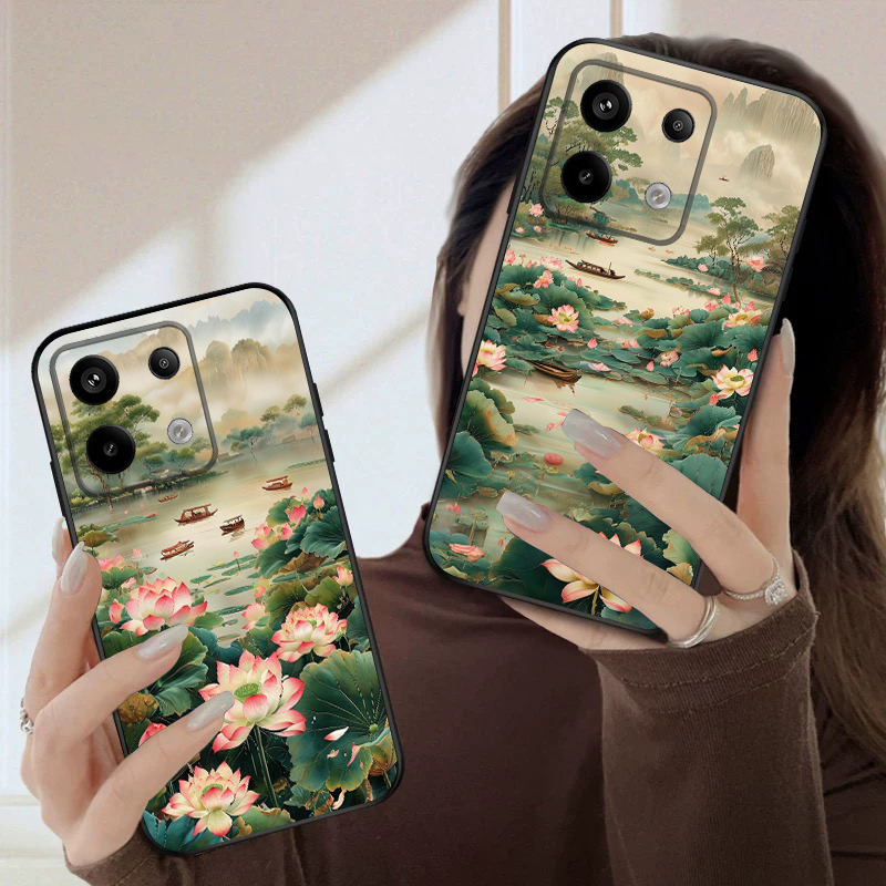 Navio e lótus vermelho para re - Phone Cases India avaliação e preço