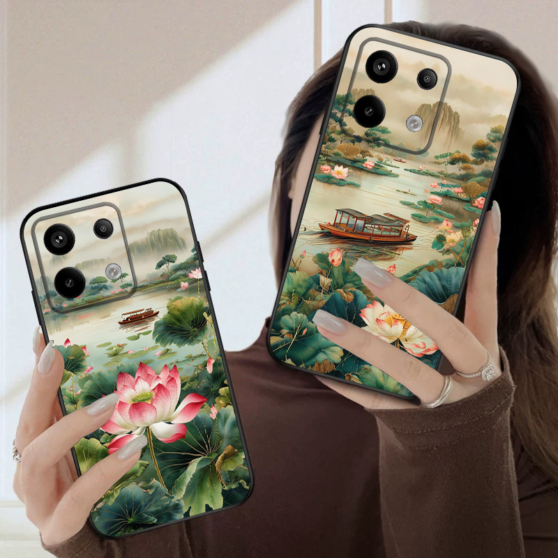 Navio e lótus vermelho para re - Phone Cases India avaliação e preço