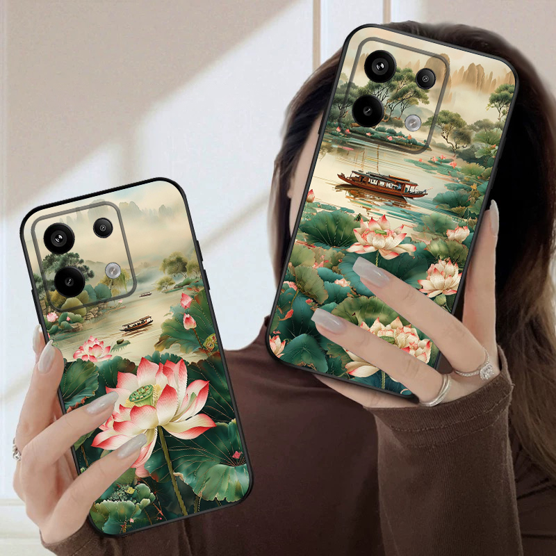 Navio e lótus vermelho para re - Phone Cases India avaliação e preço