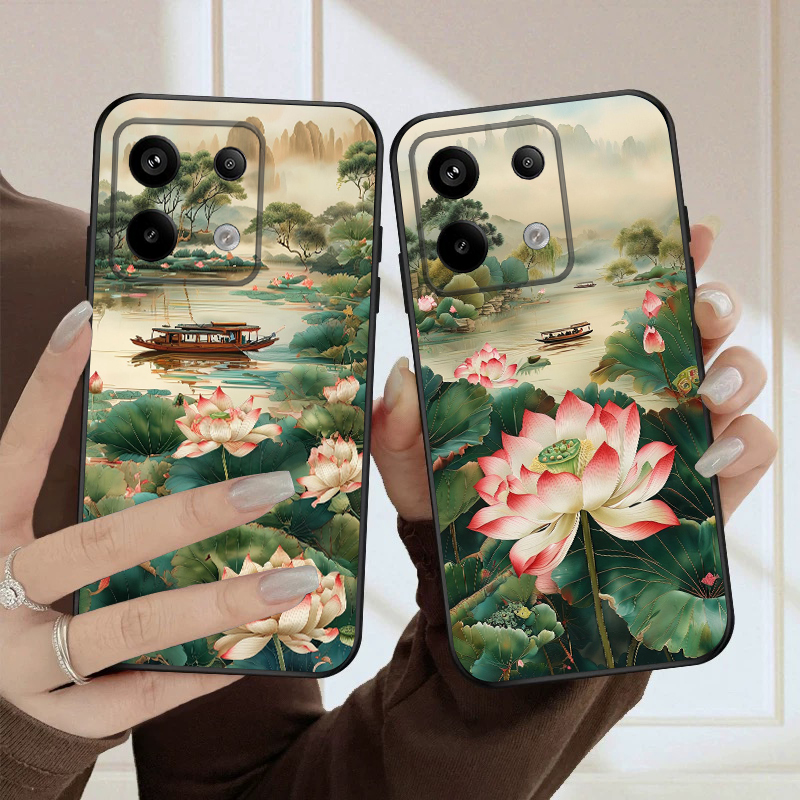 Navio e lótus vermelho para re - Phone Cases India avaliação e preço