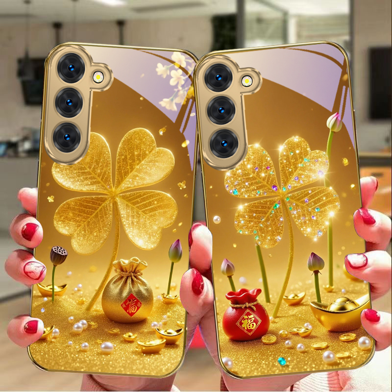 Capa de celular de vidro doura - Phone Cases Samsung S24 avaliação e preço