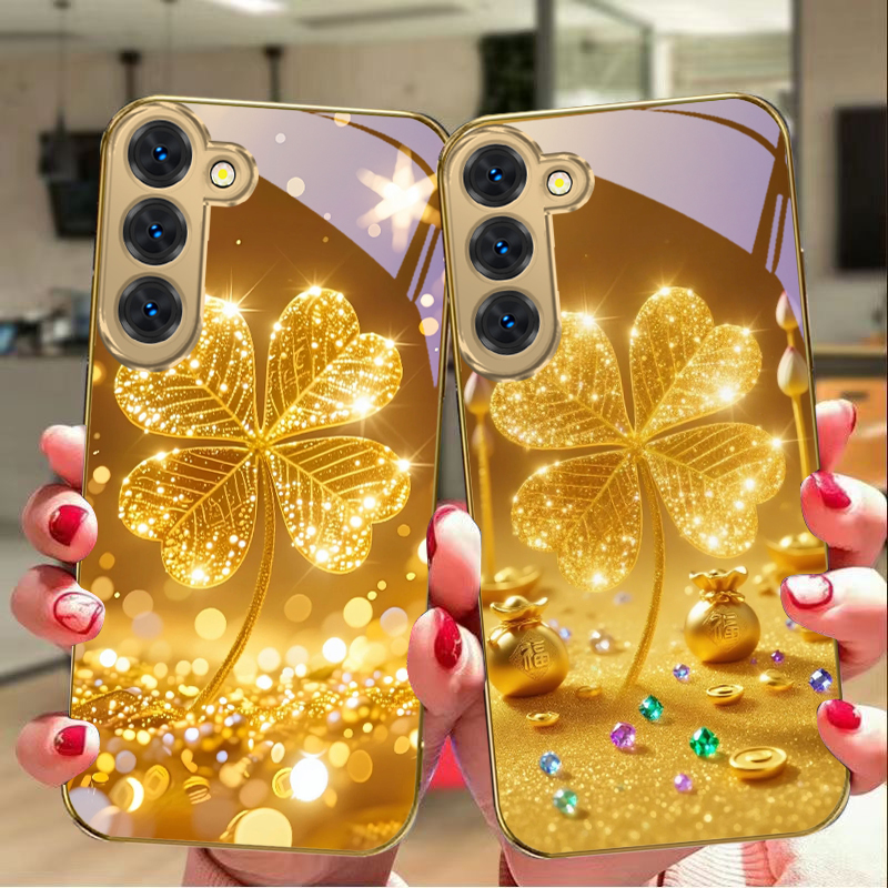 Capa de celular de vidro doura - Phone Cases Samsung S24 avaliação e preço