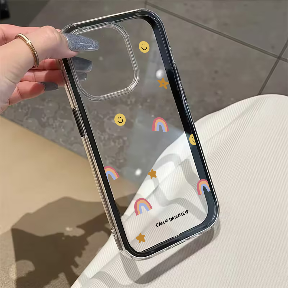 Capa Transparente Fofa Arco-Ír - Phone Cases Iphone 13 avaliação e preço