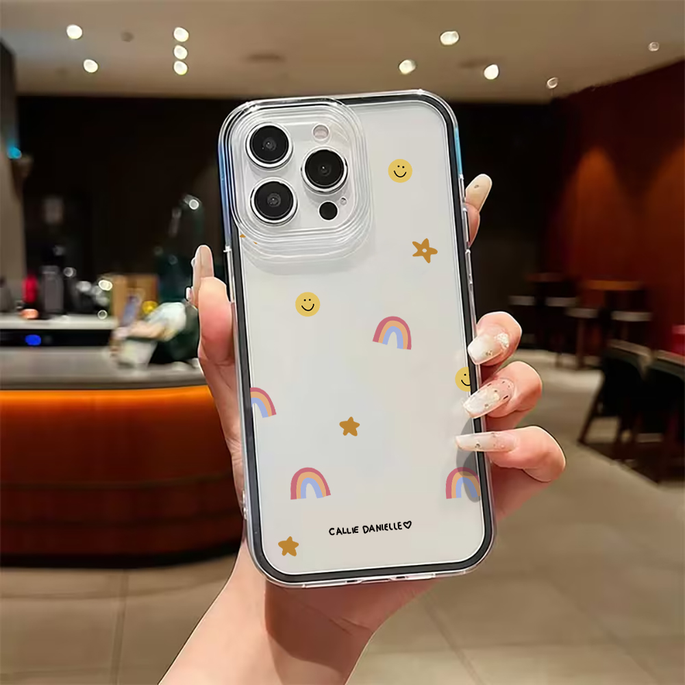 Capa Transparente Fofa Arco-Ír - Phone Cases Iphone 13 avaliação e preço