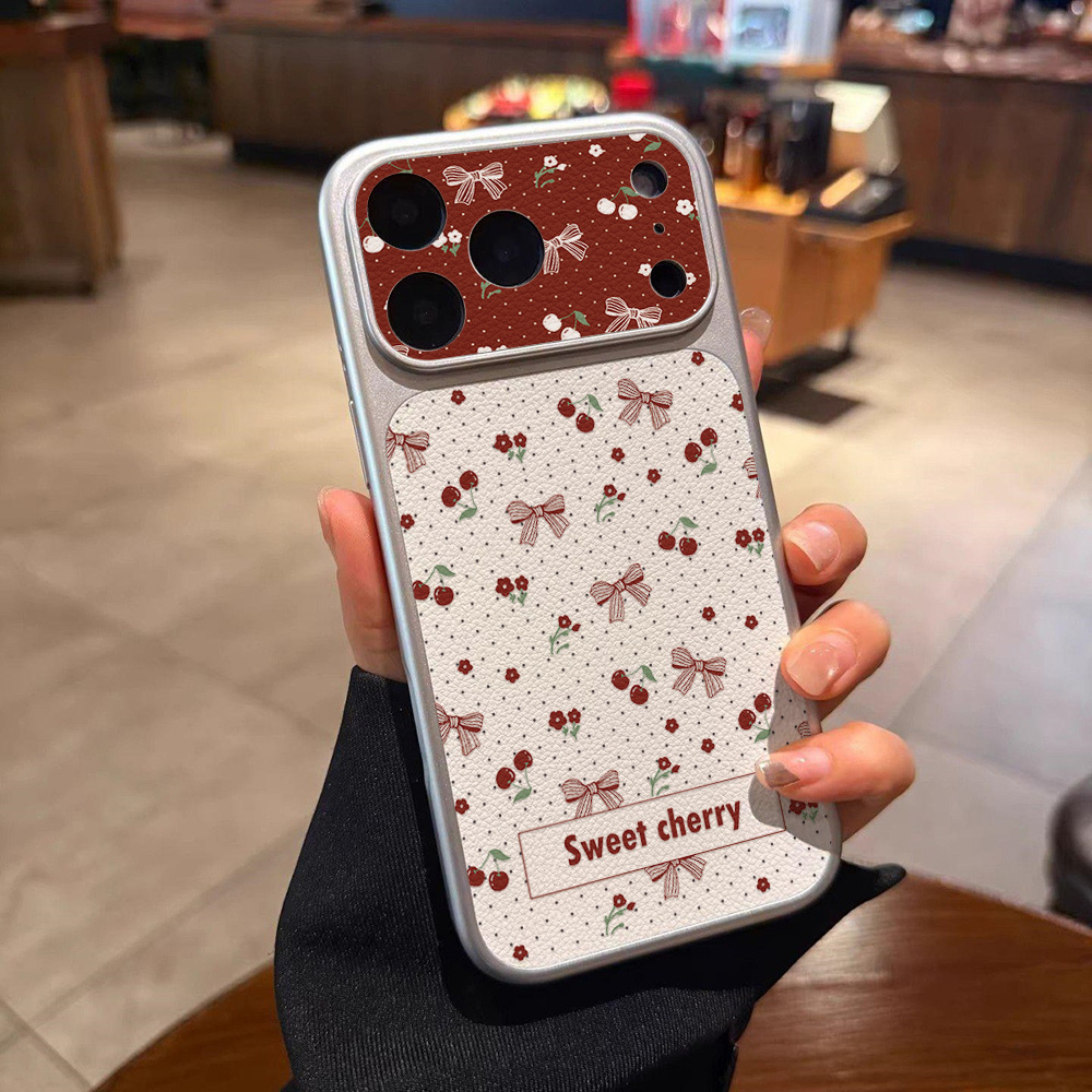 Capa de Couro com Laço de Cere - Phone Cases With Camera Cover avaliação e preço