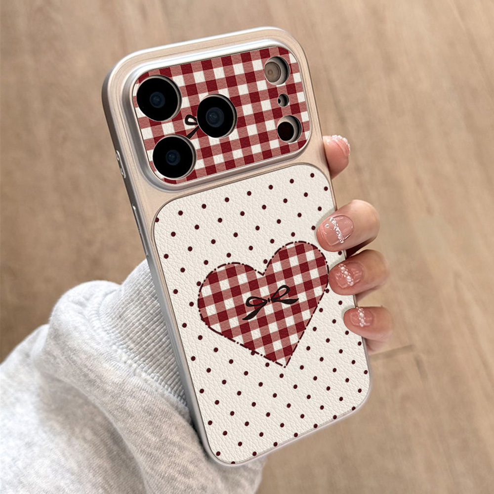 Capa de Couro com Laço de Cere - Phone Cases With Camera Cover avaliação e preço