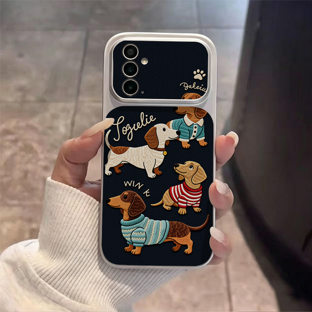 Capa de Couro com Desenho de C - Phone Cases With Camera Cover avaliação e preço