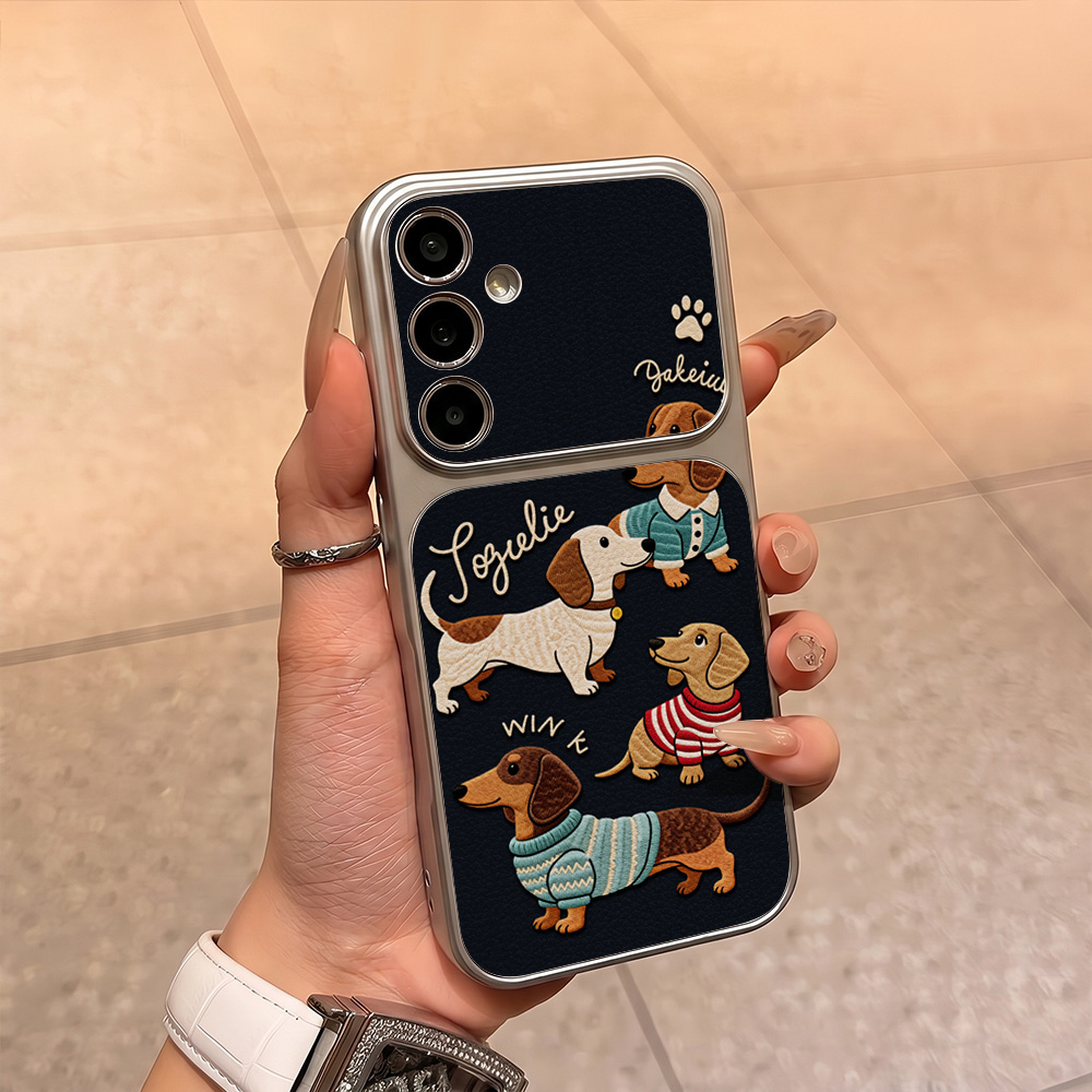 Capa de Couro com Desenho de C - Phone Cases With Camera Cover avaliação e preço