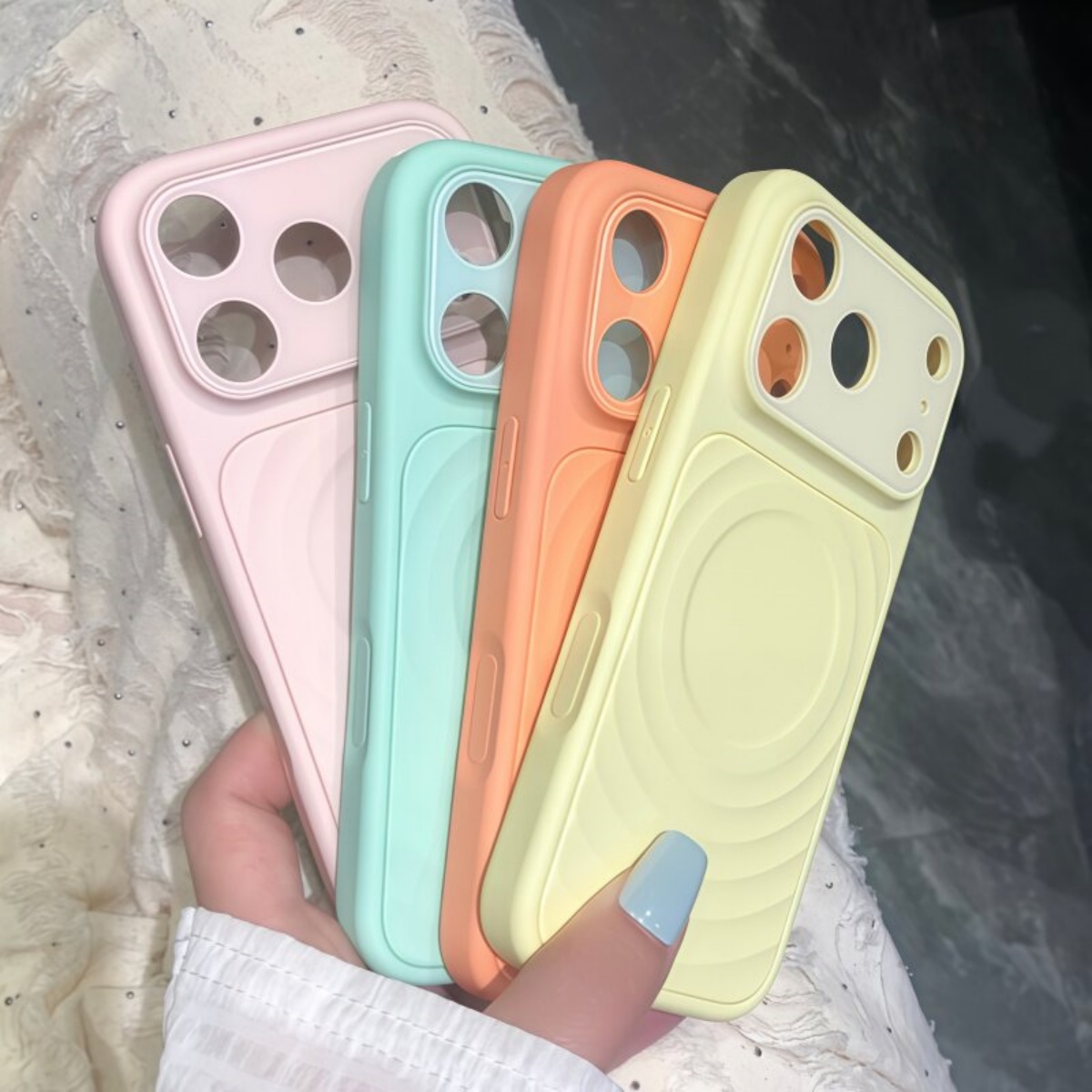 Capa de Silicone Líquido Luxuo - Phone Cases With Camera Cover avaliação e preço