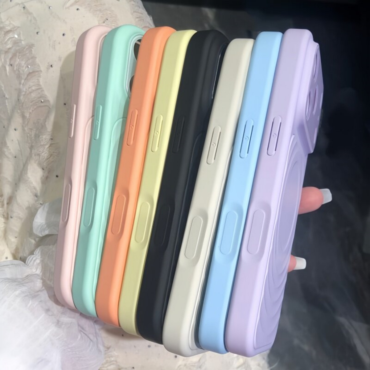 Capa de Silicone Líquido Luxuo - Phone Cases With Camera Cover avaliação e preço