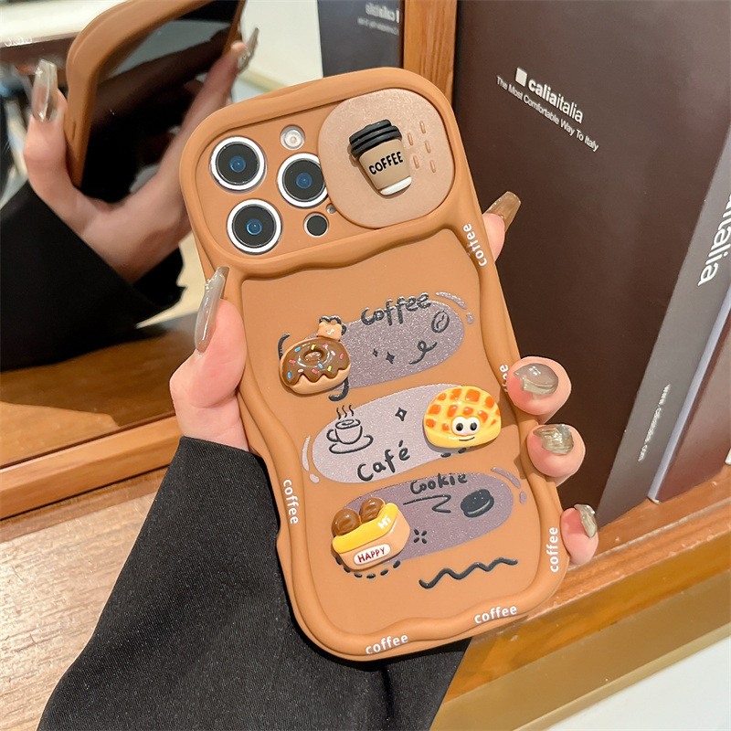 Capa de Telefone 3D em Forma d - Phone Cases With Camera Cover avaliação e preço