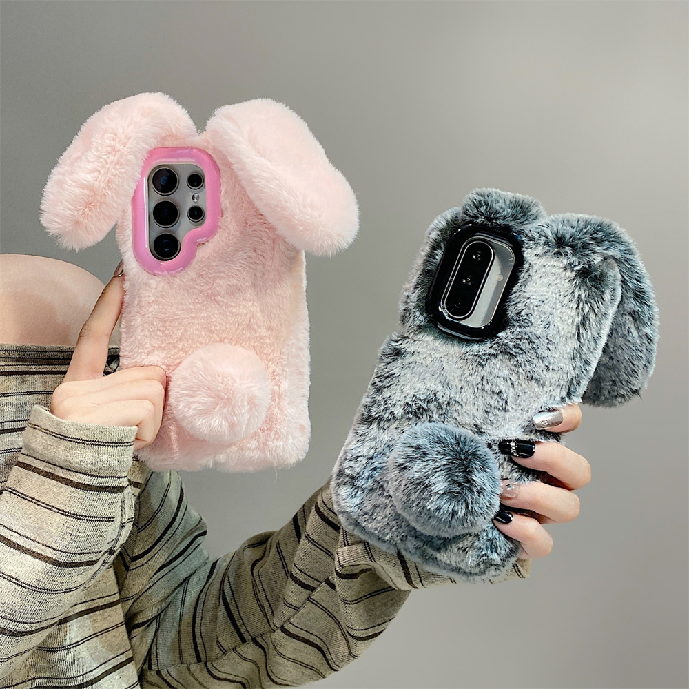 Bonito orelhas de coelho fofo  - Phone Cases With Camera Cover avaliação e preço