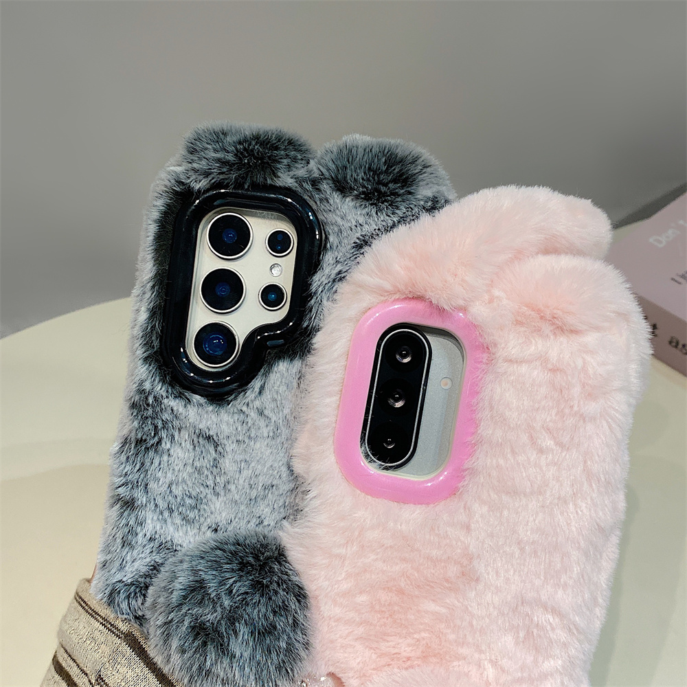 Bonito orelhas de coelho fofo  - Phone Cases With Camera Cover avaliação e preço