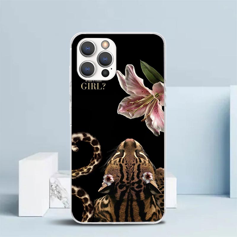 Capa Rosa com Estampa de Leopa - Phone Cases That Fit Iphone 16E avaliação e preço